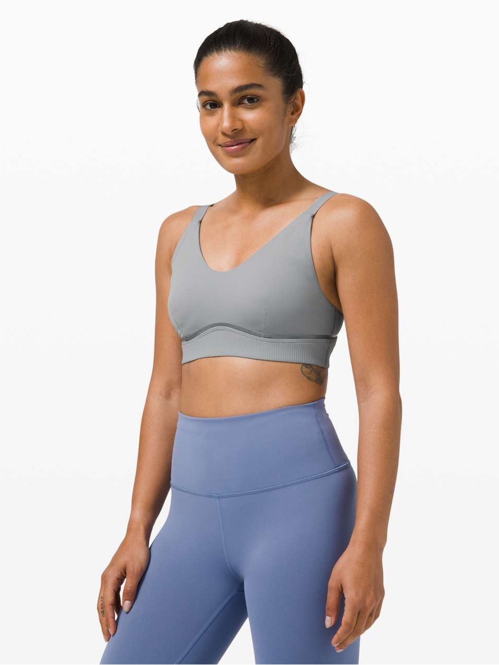 lululemon Radiant Motion Bra — Rhino Grey — Size 4